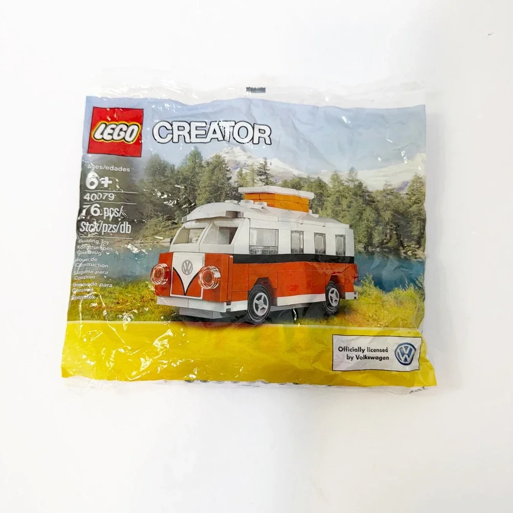 LEGO Creator Building Toy Unisex OS Orange Mini VW T1 Camper Van Polybag 40079